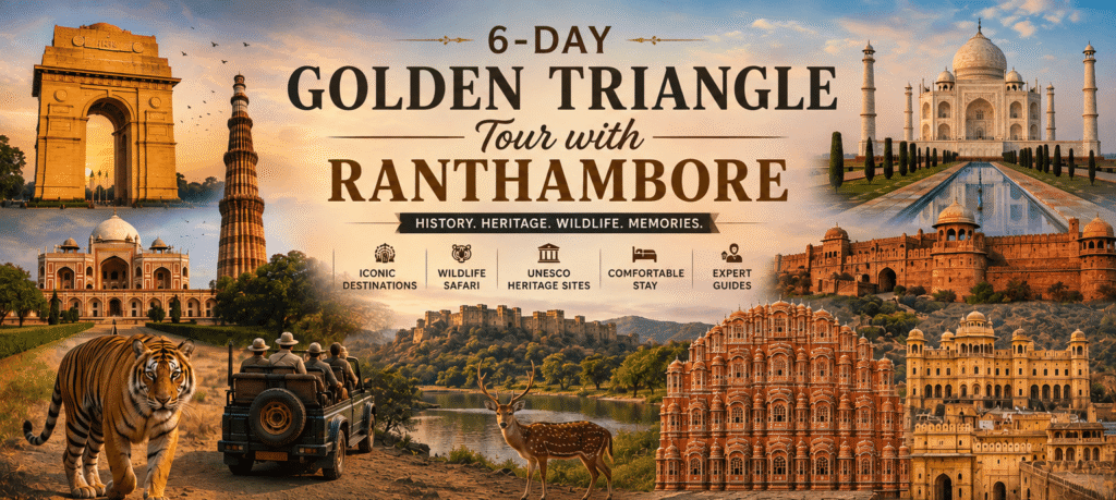 6-Day Golden Triangle Tour with Ranthambore