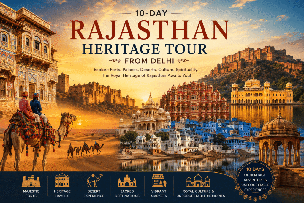 10-Day Rajasthan Heritage Tour from Delhi